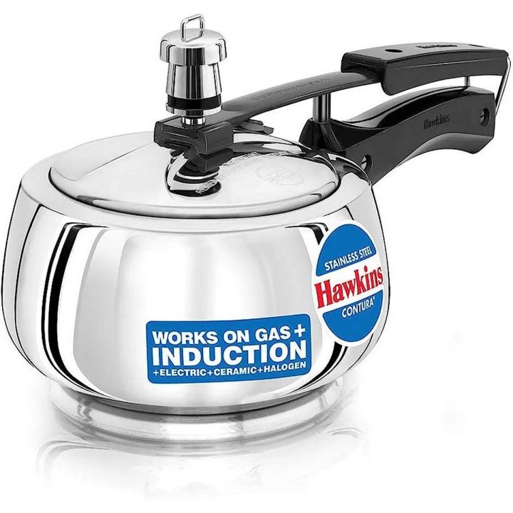 Hawkins Stainless Steel Contura Pressure Cooker (Ssc15)- 1.5 Litre