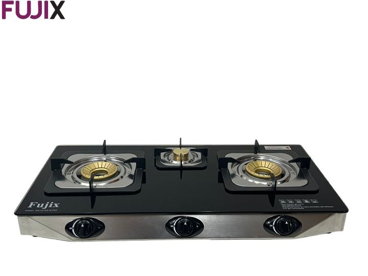 Fujix 3 Burner Automatic stove 3-N5_M75_ Black