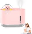 Air Humidifiers for Bedroom | 300ml Space Bear Cold Fog Humidifier Silent Ultrasonic Humidifier for Bedroom and The Large Room. 