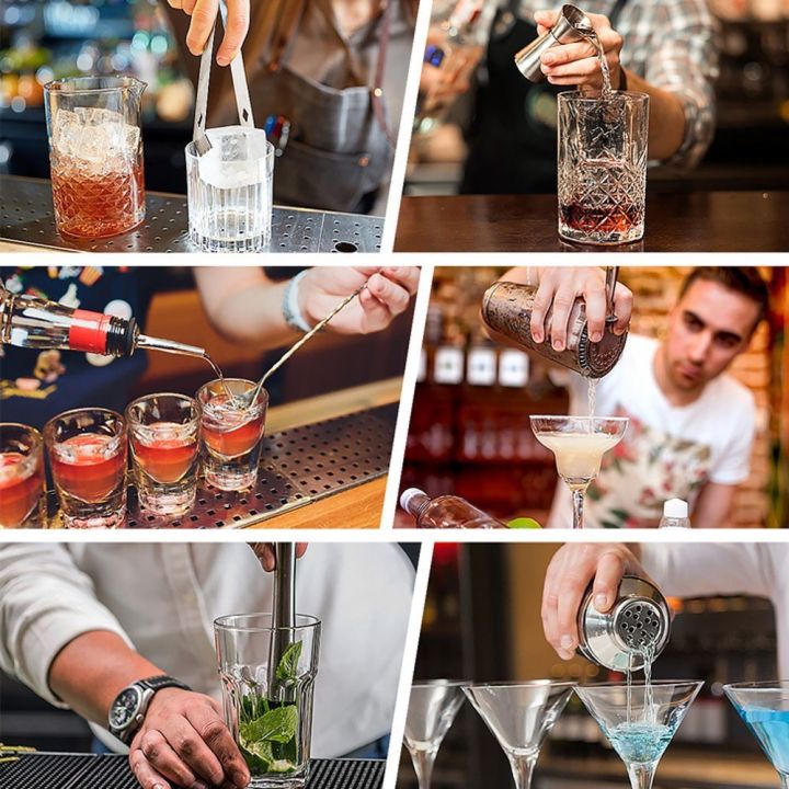 10pcs%20Bar%20Cocktail%20et%20Drink%20Making%20haker%20Kit%20tainless%20Mixer%20Making%20with%20Bamboo%20Rack%20550ml%20-%20Image%202