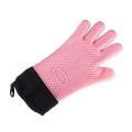 Double Layer Oven Gloves Heat Resistant Baking Gloves with Silicone and Cotton Kitchen Gloves Pack Of 1Pc. 