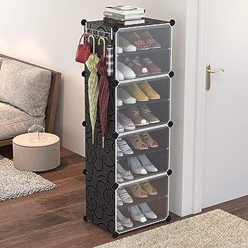 Simple Shoe Plastic Shoe Rack Tiers Multiple Pairs Shoes