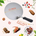 fasdaga 2X Pizza Paddle 12 Inch, Folding Stainless Steel Pizza Peel, Handle Pizza Paddle Shovel, for Bbq Pizza Oven. 