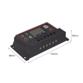JINMY 2X 100A Solar Charge Controller Solar Panel Controller 12V 24V LCD Display Solar Panel Battery Regulator with USB Port. 