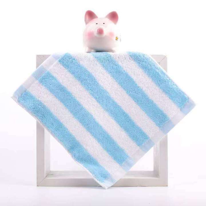 Colorful%20Striped%20Childrens%20Pure%20Cotton%20Absorbent%20Soft%20Non-Shedding%20Small%20Square%20Towel%20Kindergarten%20Hook%20Handkerchief%20-%20Image%204