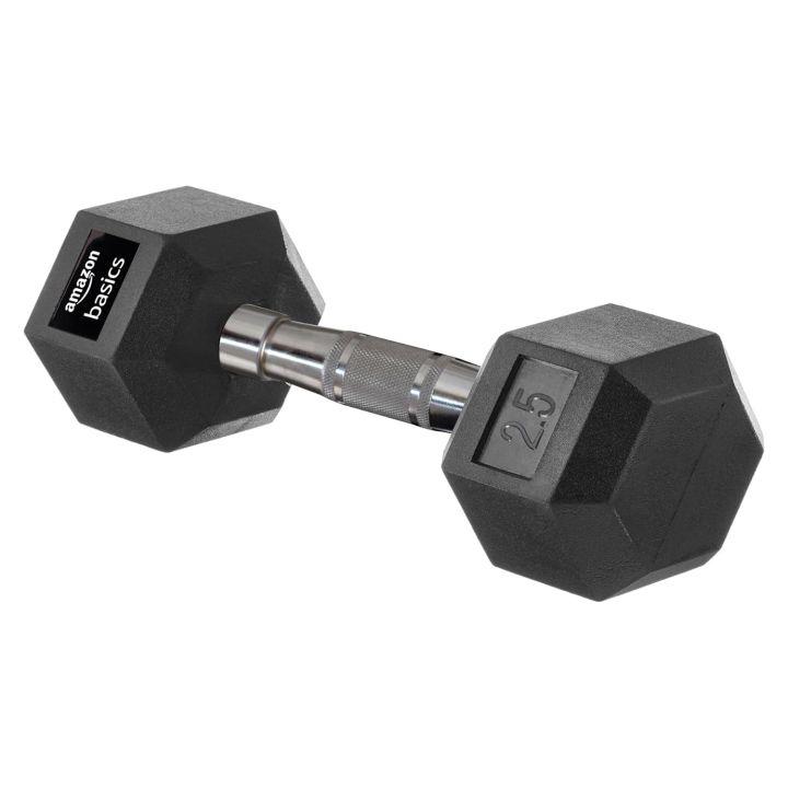 Rubber Coated Hex Dumbbell Set For Men & Women Professional Exercise ...