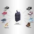 Asinrn ERosIon 2 or 4 Pack Portable Nylon Waterproof Shoe Storage Bags with Zipper Closure for Men and Women Travel or Family Item Organize. 