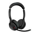 Jabra Evolve2 55 Stereo Wireless Headset with Link 380A - Features Air Comfort Technology, Noise-Cancelling Mics & Active Noise Cancellation - MS Teams Certified - Black. 