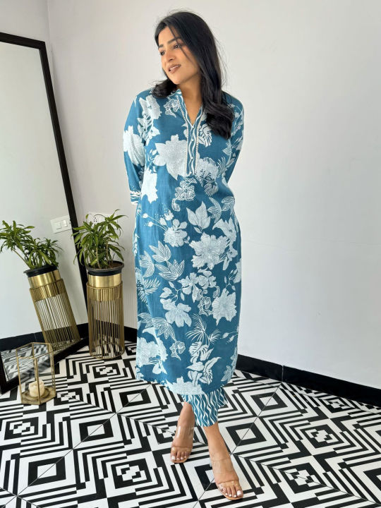 Fabdale%20Floral%20Printed%20Straight%20Kurta%20Pant%20Salwar%20Suit%20%7C%20Casual,%20Formal%20&%20Festive%20Wear%20(RYEX-014)%20-%20Image%204