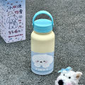 New 900ml Vacuum Cup Blue Star Puppy Insulated Water Bottle Stainless Steel Portable Thermal Car Cup. 