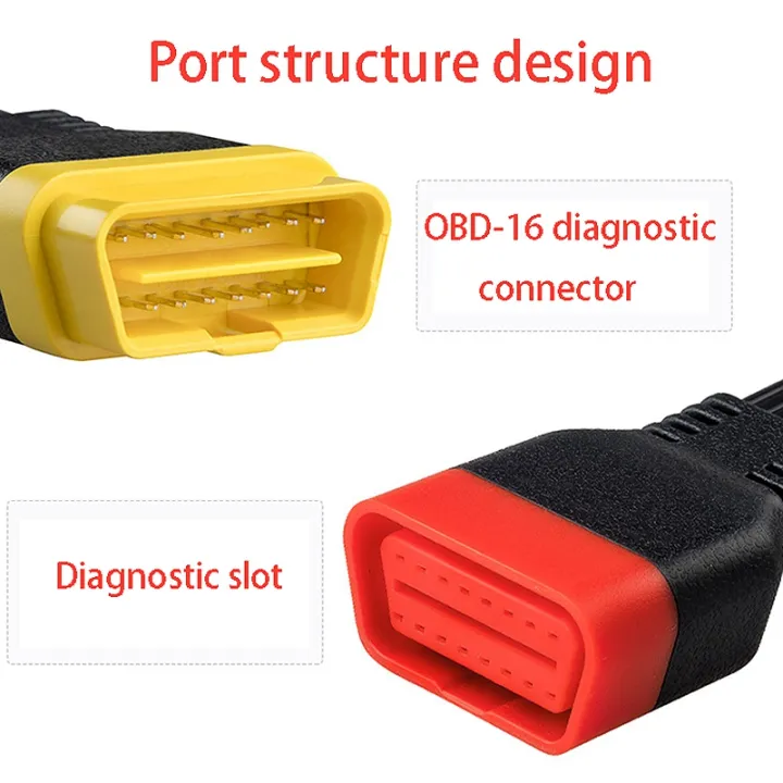 OUMERY%20New%20OBD%20OBD2%20Extension%20Cable%20Connector%20for%20Launch%20X431%20V/Easydiag%203.0/Mdiag/Golo%20Main%2016Pin%20Male%20to%20Female%20Cable%2036cm%20-%20Image%203