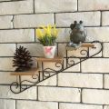 Creative American Style Wall-mounted Flower Stand Art Staircase Shape Wall Display Shelf Simple Wall Hanging Flower Pot Living Room. 