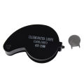 40x 25mm Eyes Optical Glass Loupe Magnifier Magnifying LED Light. 