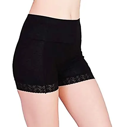 High Waist Ice Silk Seamless Safety Shorts For Women- Pack Of