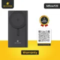 Mypower 20000mAh Powerbank |15W Wireless Magsafe Powerbank | Fast Charging Powerbank | Portable Slim Powerbank | 22.5W USB Output | 20W PD Input & Output | Analog battery Indicator | Powerbank built in stand | Black Color | 1year warranty | MFlowF20. 