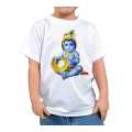 Binay Embroidery Krishna Printed White T-Shirt For Child. 
