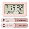 LED Digital Clock Electronic Digital Screen Desktop Clock for Home Office Backlight Snooze Data Calendar Clocks -White. 