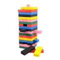 Colorful Jenga Blocks Kids Toy - 48 Pieces. 