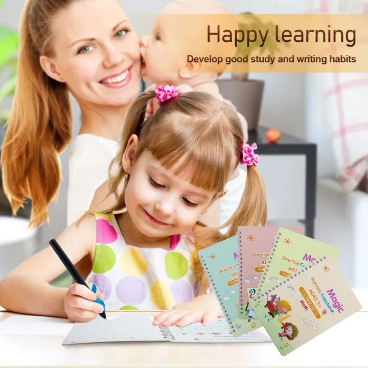 4pcs%20Sank%20Magic%20Practice%20Copybook%20English%20for%20Kids%20Reusable%20Magical%20Copybook%20Kids%20Tracing%20Book%20for%20Handwriting%20-%20Image%203