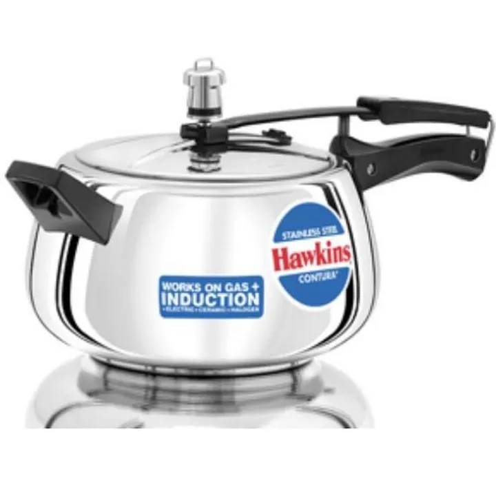 Hawkins Stainless Steel Contura Pressure Cooker (Ssc50)- 5 Litre ...