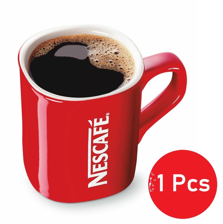 1 Nescafe Red Cup Coffee Mug Ceramic Collectible 80Z Classic Vintage Tea, Cofee Mug, coffee Cup