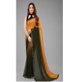 Multicolor Georgette Saree. 