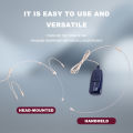 Headset Wireless Microphone, Super Light 2.4G Wireless Headset Microphone System，Headset and Handheld 2 in 1,160ft Range,for Voice Amplifier,PA System-Not Support Phone,Laptop   详情：. 