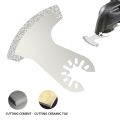 Professional Cemented Carbide Multitool Saw Rust Resistant Fast Cutting Diamond Oscillating Saw Triangle Saw Marble Cutting. 