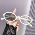 Vintage Blue Ray Blocking Anti-Blue Light Glasses Anti-UV Photochromic Sunglasses Ultralight Retro Oval Frame Computer Goggles for Men Women. 