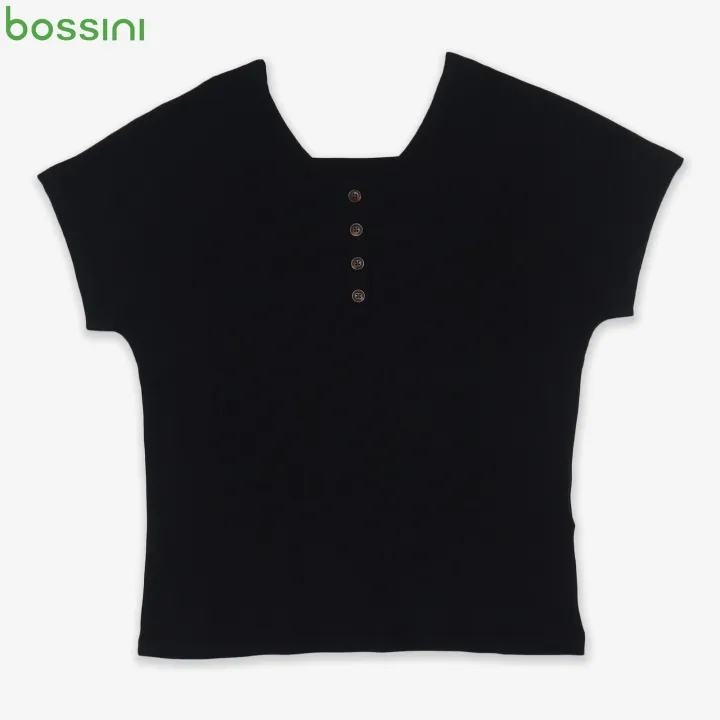 Bossini%20Ladies%20T-Shirts%20Short%20Sleeve%20round%20Neck%20Cotton%20Blend%20Comfortable%20Fit%20Casual%20Top%20002000131%20-%20Image%203
