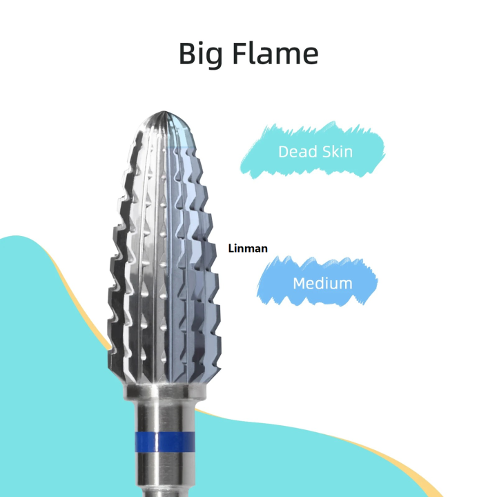 Linman%20HYTOOS%20Flame%20Carbide%20Nail%20Drill%20Bit%203/32%20Professional%20Two-wayOriginal%20Nail%20Bits%20Acrylic%20Gel%20Remover%20Electric%20Nails%20Accessories%20Tool%20-%20Image%206