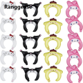 Ranggense Hot Selling 10/20pcs Pudding Dog Kuromi KT Cat Melody Headwear Balloon, Wearing Birthday Party Decoration on the Head. 