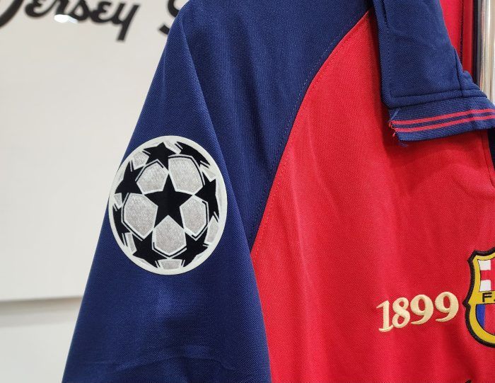 Barcelona%20100th%20Anniversary%20Retro%20Kit%20Full%20Sleeves%201899%20to%201999%20with%20Authentic%20UCL%20Badge%20%7C%20%20Premium%20Quality%20Jersey%20%7C%20FCB%20%7C%20Barca%20Retro%20Kit%20-%20Image%202