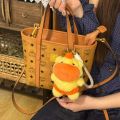 Funny Plush Capybara Lulu Doll Pendant Soft Cartoon Capybara Lulu Keychain Stuffed Animal Bag Pendant for Women Girls Gift. 