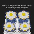 Original Strong Light Flashlight Camping Torch Rechargeable Multifunctional Portable Hand Lantern with 4 Lamp Beads and COB Side Light. 