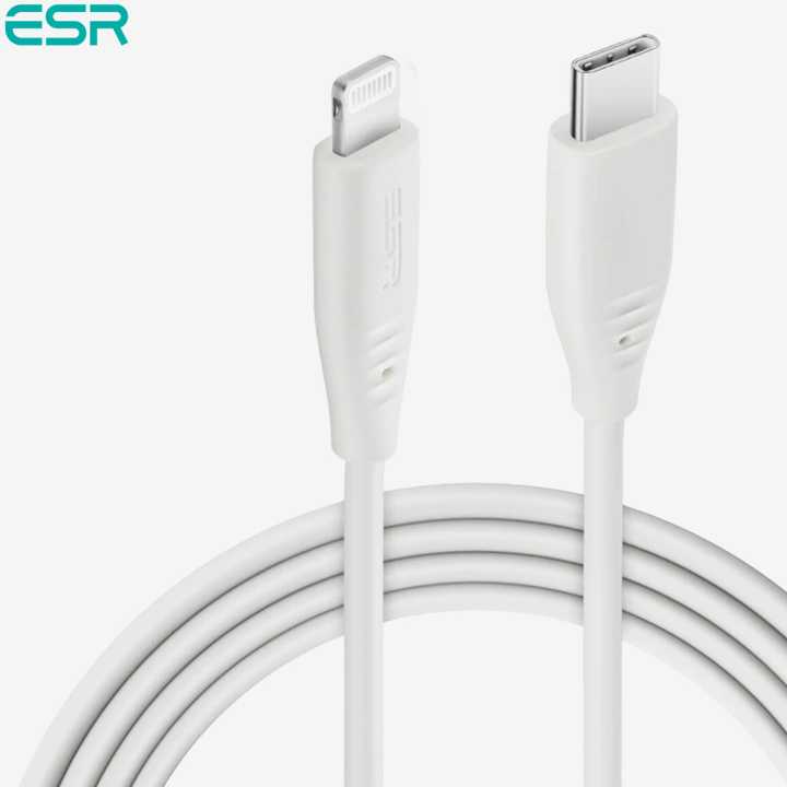 ESR USB-C to Lightning Cable [1m MFi Certified] PD Fast Charging Cable for iPhone