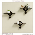 Formica Laminated - Diamond Shaped Best Wall rack Design - 3 pc Set - By Supreme Decor. 