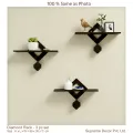 Formica Laminated - Diamond Shaped Best Wall rack Design - 3 pc Set - By Supreme Decor. 