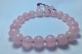 Rose Quartz Stones Beaded Bracelet 10 MM Beads For Women. 