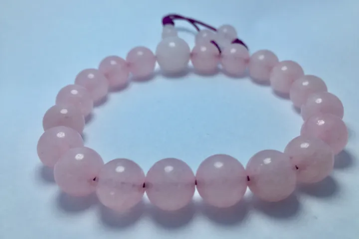 Rose%20Quartz%20Stones%20Beaded%20Bracelet%2010%20MM%20Beads%20For%20Women%20-%20Image%203