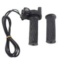 1 Pair Universal Rubber Electric Bike Throttle LCD Display 48V Twist Throttle Grip Electric Bicycle Throttle Electric Scooter. 