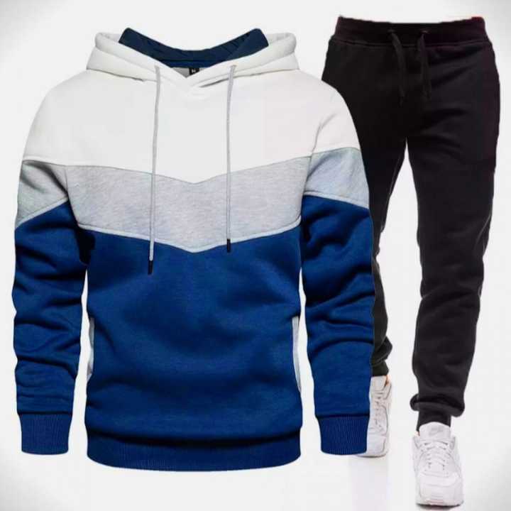 Men'S Cotton Fleece Hoodie And Jogger Set