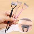 Eyelash Separator Metal Teeth Foldable Eyelash Curler Beauty Makeup Stainless Eyelash Brush Comb Mascara Curl Makeup Tool. 