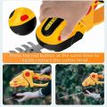 High Quality 2-in-1 Shrubbery Trimmer Handheld Battery Powered Hedge Trimmer Yellow Bush Trimmer Outdoor. 