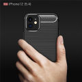 Lenuo for iPhone 12 mini Case Carbon Fiber Cover. 