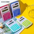 DISICHEN Bargain price Mini Calculator Sensitive Button Accounting Tool Portable Students 8 Digits Pocket Calculator For Teacher Student School. 