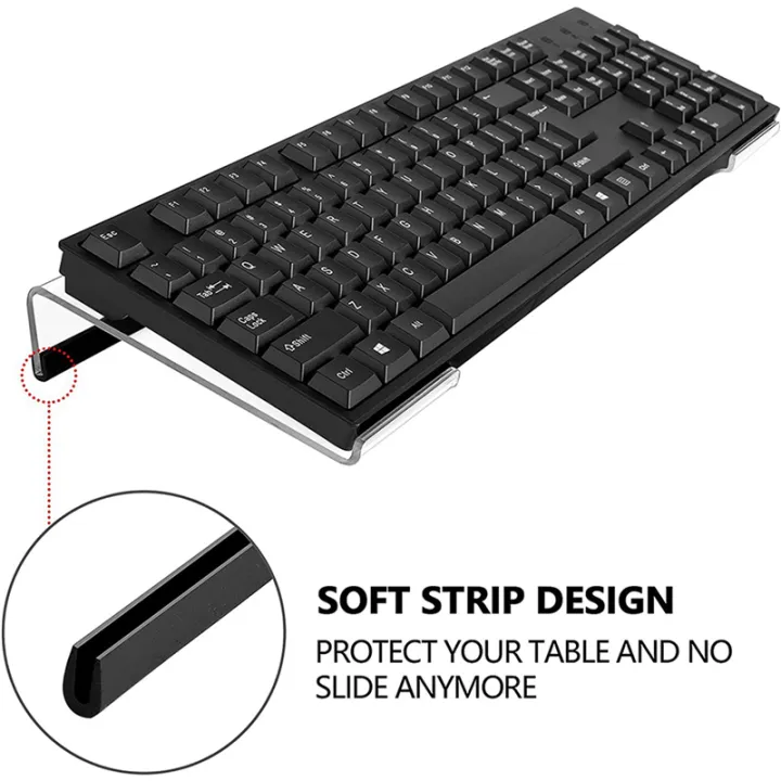 NAMUNY%202X%20Acrylic%20Keyboard%20Holder,%20Tilted%20Computer%20Keyboard%20Holder%20Clear%20Keyboard%20Stand%20for%20Ergonomic%20Typing%20Office%20Desk%20B%20-%20Image%203