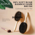 DISICHEN Boar Bristle Hair Brush Women Wood Bamboo HairBrush Professional Curly Airbag Scalp Brush Comb for Hair Beauty Care Salon Tools Luxury. 