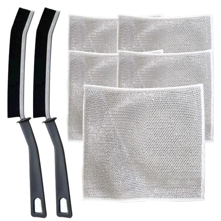 [HOT] Rust Removal Cleaning Cloth Kitchen Steel Wire Dishwashing Towel ...