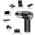 2 in 1 Wireless Car Vacuum Cleaner with LED Light, Portable Mini Wet/Dry Vacuum. 